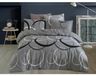 Brotex Icecat Bettenset, katoen, 140x220 cm, 70x90 cm, kleur: Toronto grijs