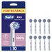 Oral-B Pro Sensitive Clean opzetborstels voor elektrische tandenborstel, 10 stuks, kleur: wit