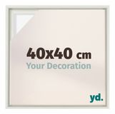 yd, Baklijst 40x40 cm Wit Mat - Lijst voor Canvasdoek - MDF Lyon