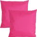 Anna's Collection Coussins d'extérieur ou de jardin - 2x - fuchsia rose - 60 x 60 cm