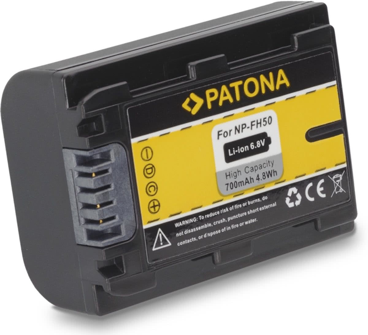 Paton, A. Battery f. Sony NP-FH50 NP-FH60 NP-FH70 NP-FH100 Alpha A290 A390