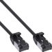 InLine® Patch cable slim, U/FTP, Cat.8.1, TPE halogen-free, black 3m