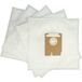 vhbw 5x Sacs Compatible Avec Bluesky Atb 14 R, Bap 1500, E 200 Optimo, Ti 1400 Aspirateur - Microfibre Non Tissée, 27,6cm X 26,6cm Blanc