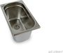 Évier en acier inoxydable, 3/4 pouce, convient au camping, avec drain de 19 mm, dimensions 265x160x150 mm