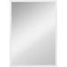 Miroir Mural Rectangulaire 50 X 70 Cm, Cadre En Bois Blanc, Idéal Pour La Salle De Bain, Salon Ou Chambre