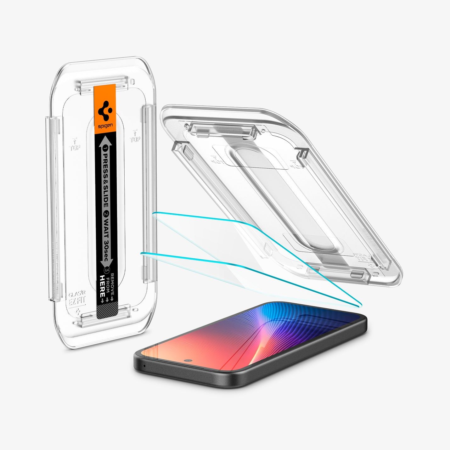 Spigen GLAS.tR EZ Fit Screen Protector for Google Pixel 9a - 2 Pack