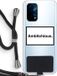 Case Company® - Oppo A93 5G Case with Cord - Ambitchious - Black - TPU - Back Cover