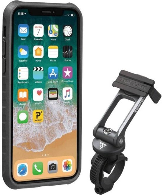 Topeak smartphone houder RideCase Iphone X zwart compleet