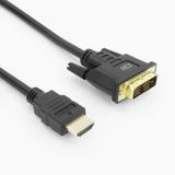 ACT AK3734 HDMI naar DVI-D kabel 1m Zwart