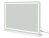 Hollywood Make-up Mirror - LED Mirror - 80 x 55 cm - 3 Light Colors, Dimmable - Touchscreen Control - Color Rendering Index (CRI) ≥90 - White