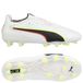 PUMA King 20 Ultimate FG/AG Unleashed - Blanc/Rouge éclatant/Jaune, pointure 37½