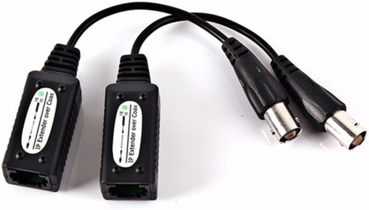 HaverCo 2 stuks IP externder over coax kabel adapters voor CCTV camera s