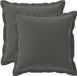 vidaXL Coussin 2 pièces Bois Anthracite 50 x 50 cm Polyester