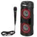Bontempi 39224 Haut-parleur sans fil avec microphones Rouge