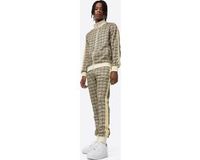 Lonsdale SEABROOK Trainingspak voor heren, slim fit, katoen, geel/bruin/ecru, L