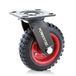POWERTEC 17050V draaibare zware industriële zwenkwiel, 6-1/4-inch, 1 PK, zwart