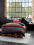 Bierbaum Beddengoedset 4757, Mako-Satijn, Rood 63, 200x200 + 2x 80x80 cm