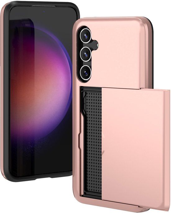 imoshion Hoesje met Pasjeshouder - Geschikt voor Samsung Galaxy S23 FE - Rosé Goud