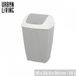 Urban Living "PASHA" Flip prullenbak 10 L tweekleurig wit en Nomad Grey