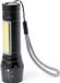 Merkloos Survival zaklamp - oplaadbaar - zwart