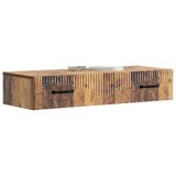 vidaXL Wandgemonteerde Zijtafel 87,5 x 34,5 x 17 cm Bewerkt hout