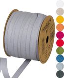 Halbach Katoenen band, 10 mm x 30 m, grijs