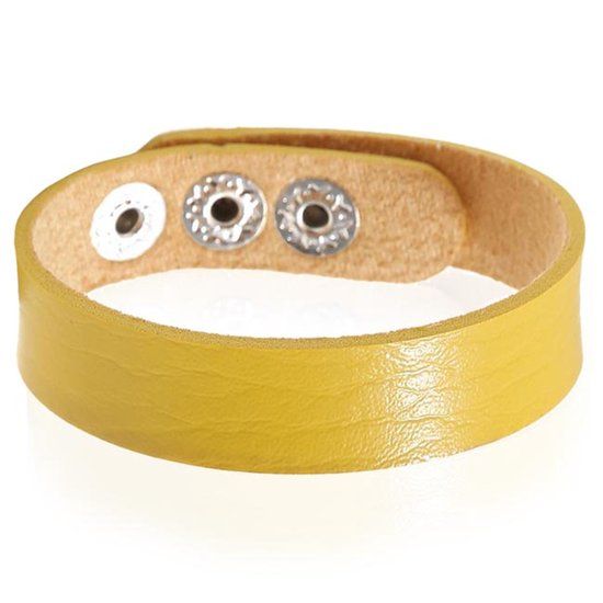 LGT JWLS LGT Jewels Leren armband Verstelbaar Geel