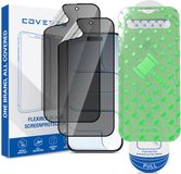 Coverzs Flexibel PMMA Glass Privacy Screenprotector met frame (2-pack) geschikt voor iPhone Air