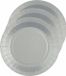 Santex Feest gebaksbordjes - zilver - 20x - karton - 17 cm - rond