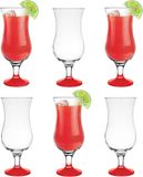 Glasmark Krosno Rode Cocktailglazen - Set van 6 - 420 ml - Vaatwasmachinebestendig