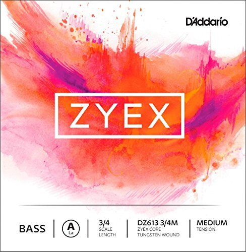 D'ADDARIO Zyex 3/4 Schaal Medium Spanning Bas Enkele Een String