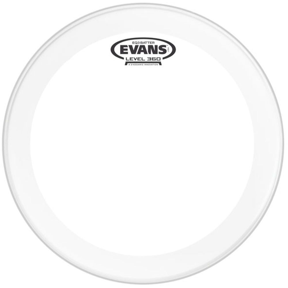 Evans EQ3 Clear 24" Bass Drum Batter Head - BD24GB3