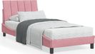 Maison Exclusive - Lit avec matelas « Hanko » rose 90 x 200 cm, velours