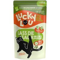 Lucky Lou Lucky Lou nat kattenvoer Adult Rund en wild zwijn 32x125 g