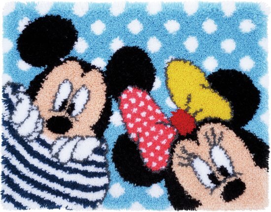 Vervaco smyrna Disney knoopkleed Mickey en Minnie kiekeboo 0167700