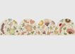 AG Design AWBD 8686 Zelfklevende wandrand met golfsnit voor kinderen, vrolijke tuin, waterdicht, gebogen decoratieve rand voor baby's en kinderkamer, meerkleurig, 300 x 13,5 cm