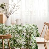 MARTINA HOME Tafelkleed van hars, groen, 260 x 140 cm