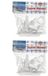 Merkloos / Sans marque Plastic Forte Tafelkleed Klemmen Kunststof Wit 24 Stuks