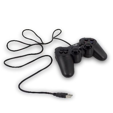 Ewent PL3330 Gamepad - Zwart - Bedraad