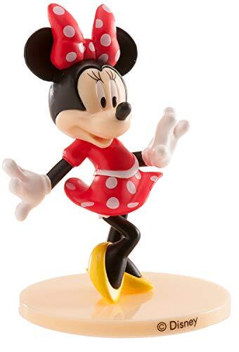 deKora 347174 Disney Minnie Mouse taartfiguur van PVC-9 cm, meerkleurig
