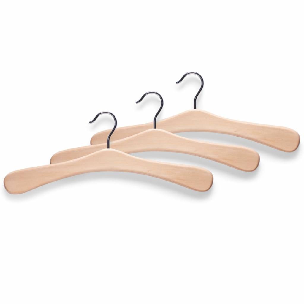 Zeller Present Garderobehangers 3 stuks HEAVY hout - 4003368171098