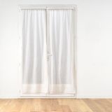 douceur d'intérieur Norine Paar rechte gordijnroede (2 x 70 x 200 cm) geweven linnenlook