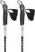Gymstick Go Walker Bâtons Noir/Argent 115 cm