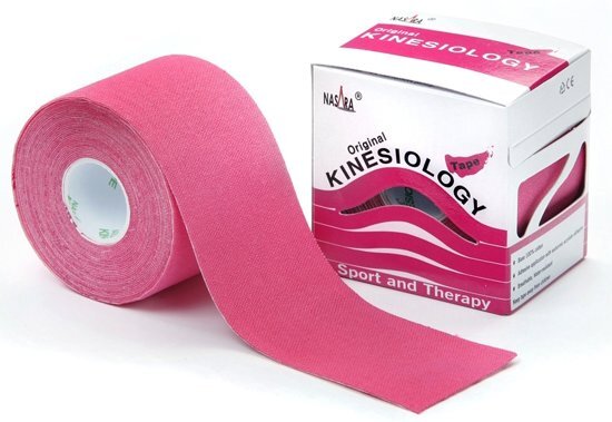 Nasara Kinesiologytape - 5 meter x 5 cm - roze