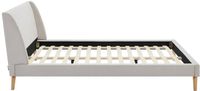 Vente-unique Bedframe stof beige 160 x 200 cm