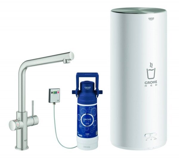 GROHE Red Duo Kokend Water Kraan Inbouw en maat ketel L