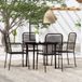 Maison Exclusive - Salon de jardin 5 pièces noir