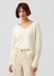 s.Oliver Pull en tricot de mélange de coton avec décolleté en V