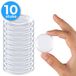 Nuvance Butée de porte - Tampon de porte Transparent - Lot de 10