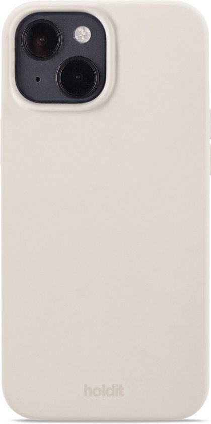 Holdit Silicone Case geschikt voor Apple iPhone 14 / 13 - Light Beige